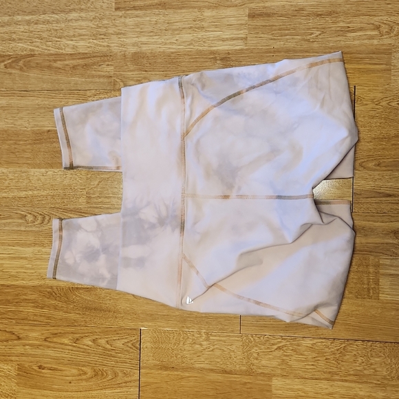 Fabletics Powerhold pink/gray marble leggings sz small - Picture 3 of 3